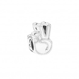 Peace Symbol Silver Charm DOCY9871